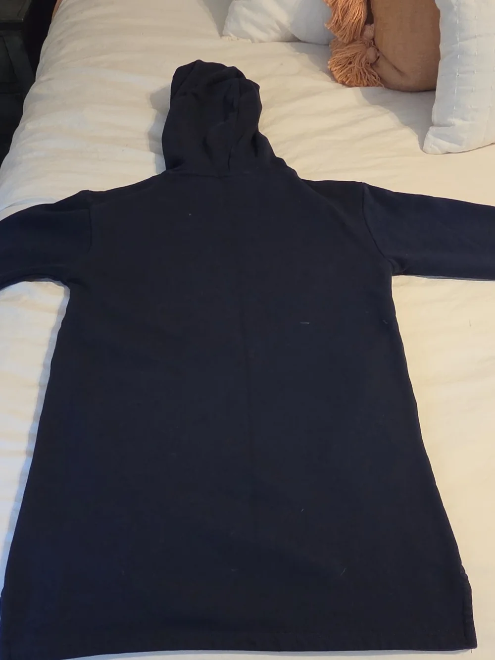 GAP Navy Girls Hoodie Dress with Iridescent Star Heart Size 8